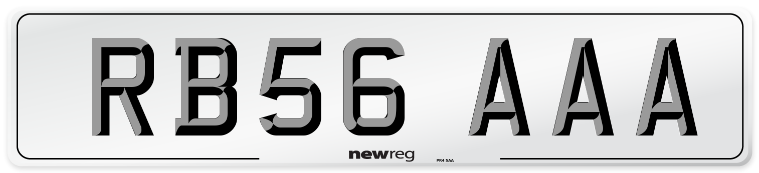 RB56 AAA Number Plate from New Reg